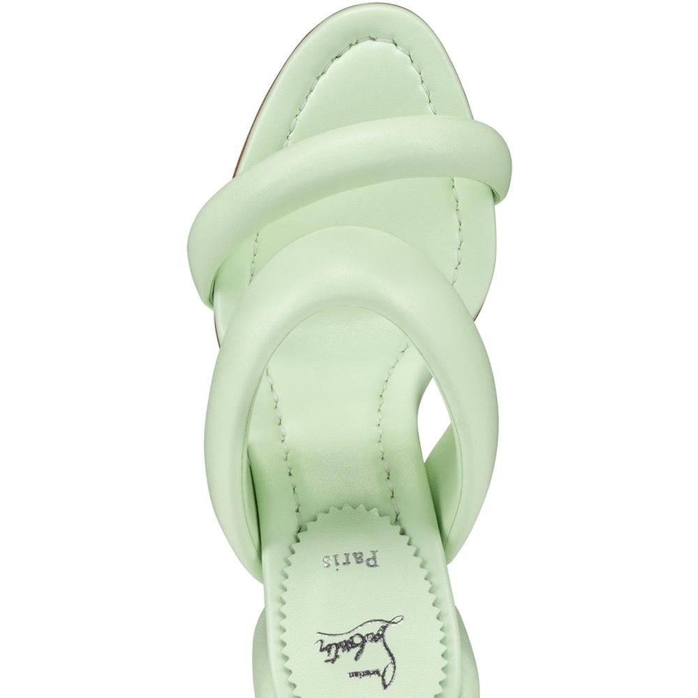 Christian Louboutin Inflama Sab 85 Block Heeled Sandals in Green Sz 39 Sz 9 - Picture 8 of 8
